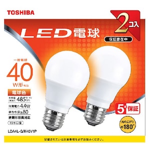 ���ŁbLED�d�� ��ʓd���` 40W�`����/485lm�i�d���F�����j�y2���z�bLDA4L-G/K40V1P