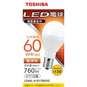 ���ŁbLED�d�� ���`�d���` 60W�`����/760lm�i�d���F�����j�y1�z�bLDA6L-H-E17S60V2