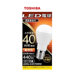 ���ŁbLED�d�� ���`�d���` 40W�`����/440lm�i�d���F�����j�y1�z�bLDA4L-G-E17S40V2