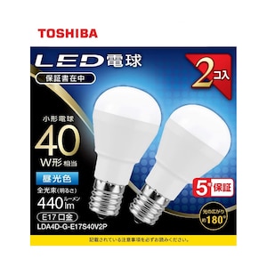 ���ŁbLED�d�� ���`�d���` 40W�`����/440lm�i�����F�����j�y2���z�bLDA4D-G-E17S40V2P