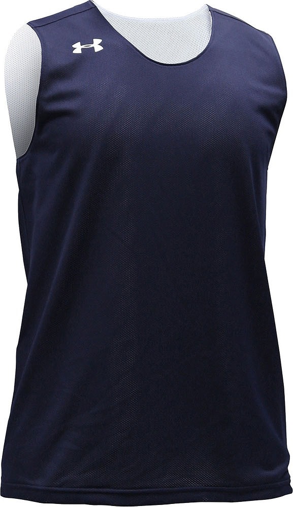 6xl アンダーアーマー　速乾　シャツ メンズ UA チーム リバーシブルシャツ（Midnight Navy/White・サイズ