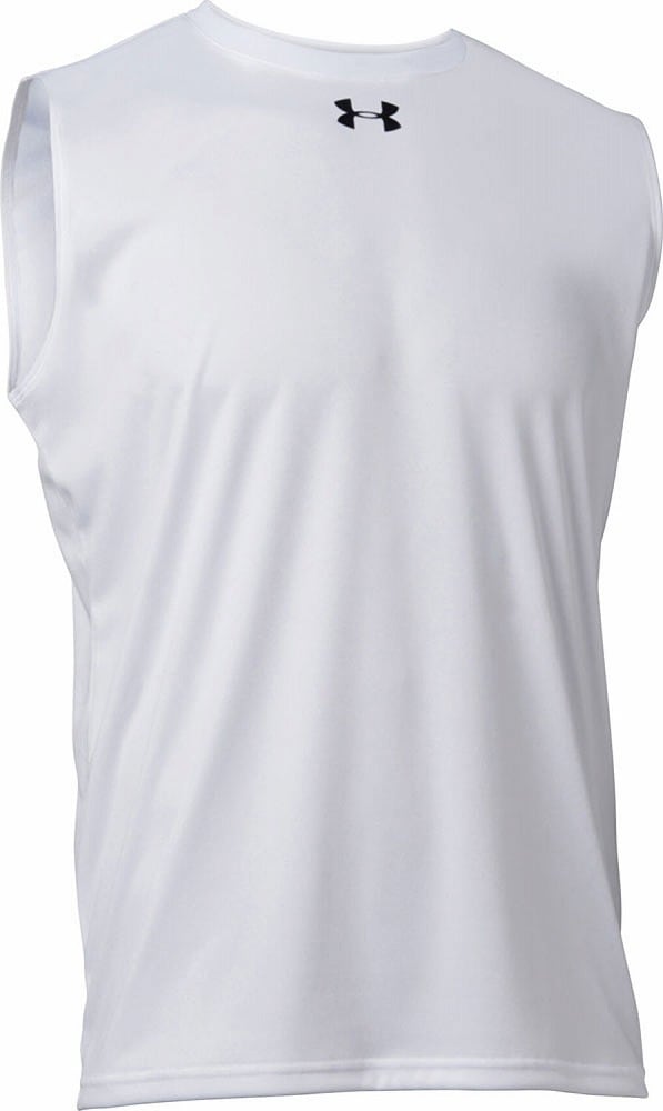 ユニセックス UAチーム スリーブレス シャツ（White・サイズ：3XL
