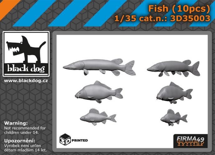 特価ブランド 1/35 魚(10個入り)【HAU3D35003】 ブラックドッグ | シューズ(男性用)