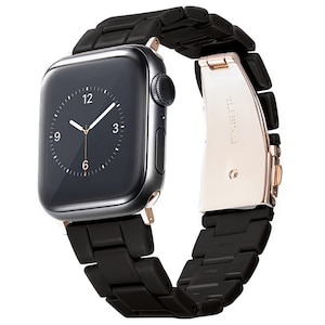 GAACAL�i�K�[�J���j�bApple Watch 1-8/SE1-2 �y38/40/41mm�z �v���X�`�b�N�o���h�i�u���b�N�j�bZ00147BKA