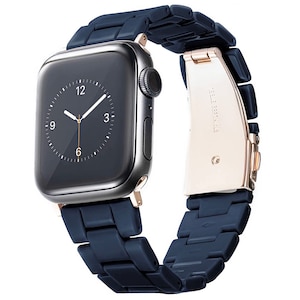 GAACAL�i�K�[�J���j�bApple Watch 1-8/SE1-2 �y38/40/41mm�z �v���X�`�b�N�o���h�i�u���[�j�bZ00147BA