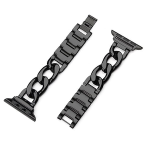 GAACAL�i�K�[�J���j�bApple Watch 1-8/SE1-2 �y38/40/41mm�z �X�e�����X�o���h�i�u���b�N�j�bZ00141BKA