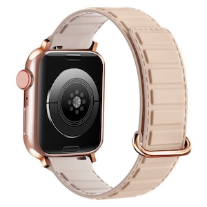 �K�[�J���bApple Watch 1-10/SE1-2 38/40/41/42(10�̂�)mm �}�O�l�b�g���V���R���o���h(�x�[�W��)�bW00485BJA