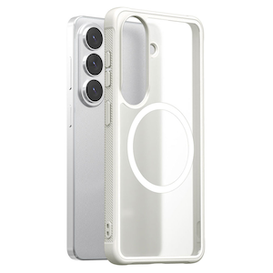 araree�bGalaxy S26�p �n�C�u���b�h�P�[�X Qi2 Ready�F�� �Ռ��z�� �~���X�y�b�N�̑ϏՌ����\ MagSafe�A�N�Z�T���[�Ή� �X�g���b�v�z�[���t�� DUPLE M ARMOR�i�z���C�g�j�bAR28368S26