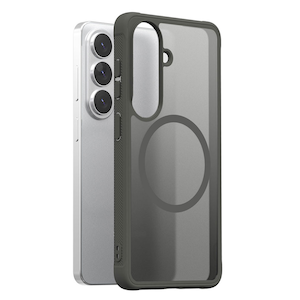 araree�bGalaxy S26�p �n�C�u���b�h�P�[�X Qi2 Ready�F�� �Ռ��z�� �~���X�y�b�N�̑ϏՌ����\ MagSafe�A�N�Z�T���[�Ή� �X�g���b�v�z�[���t�� DUPLE M ARMOR�i�_�[�N�O���[�j�bAR28374S26