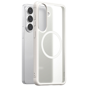 araree�bGalaxy S26+�p �n�C�u���b�h�P�[�X Qi2 Ready�F�� �Ռ��z�� �~���X�y�b�N�̑ϏՌ����\ MagSafe�A�N�Z�T���[�Ή� �X�g���b�v�z�[���t�� DUPLE M ARMOR�i�z���C�g�j�bAR28454S26P