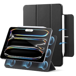 ESR�biPad Pro 13�C���`�iM5/M4�j�p REBOUND �}�O�l�b�g�z���� Smart Folio�P�[�X�i�u���b�N�j�bES28512