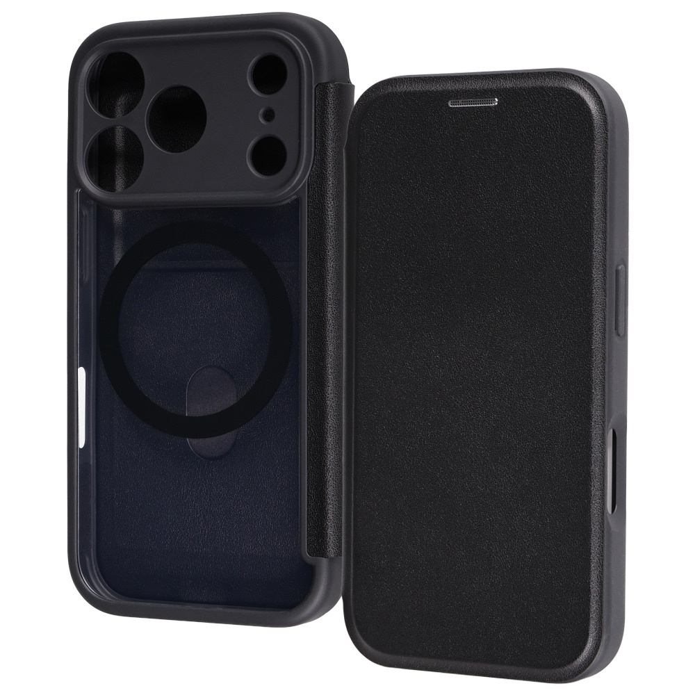 iPhone 18 Pro / 17 Pro 用 / クリアフリップケース マグネット