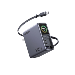 UGREEN�b���[�O���[���bNexode �A�v���Ǘ��Ή� ��ʐ؂�ւ��\ ������莮USB-C�P�[�u������ 160W �}���[�d�� 4�|�[�g�iUSB-C�~3�AUSB-A�~1�j�b95127B
