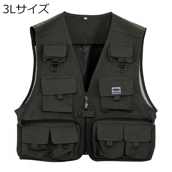 がまかつ TK-170 フィッシングベスト サイズL 美品 ウェア