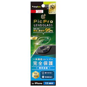 Simplism(�V���v���Y��)�biPhone 13 mini�p [PicPro] ���掿�ʐ^���B��� �X�[�p�[�N���A �����Y�ی�K���X ����bTR-IP21S-LCA-ARCC