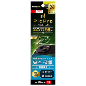 Simplism(�V���v���Y��)�biPhone 13�p [PicPro] ���掿�ʐ^���B��� �X�[�p�[�N���A �����Y�ی�K���X ����bTR-IP21M-LCA-ARCC