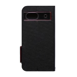 Simplism(�V���v���Y��)�bGoogle Pixel 8a�p [FlipNote] �ϏՌ��t���b�v�m�[�g�P�[�X�i�J�[�{���u���b�N�j�bTR-PX248A-FN-CBBK