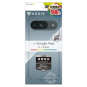Simplism(�V���v���Y��)�bGoogle Pixel 9/9 Pro�p [Aegis] �t���J�o�[ TPU�P�[�X�i�N���A�j�bTR-PX249-AG-CL