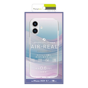 Simplism(�V���v���Y��)�biPhone 16�p [AIR-REAL INVISIBLE] �������݌v �ɔ��y�ʃP�[�X�i�N���A�j�bTR-IP24M2-ARPSL-CL
