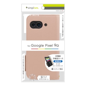 Simplism(�V���v���Y��)�bGoogle Pixel 9a�p [FlipNote] �ϏՌ��t���b�v�m�[�g�P�[�X�i�s���N�j�bTR-PX259A-FN-SHPK