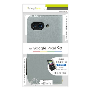 Simplism(�V���v���Y��)�bGoogle Pixel 9a�p [FlipNote] �ϏՌ��t���b�v�m�[�g�P�[�X�i�u���[�j�bTR-PX259A-FN-SHBL