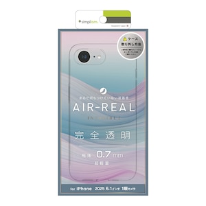 Simplism(�V���v���Y��)�biPhone 17e/16e�p [AIR-REAL INVISIBLE] �ɔ��y�ʃP�[�X�i�N���A�j�bTR-IP25S-ARP-CL