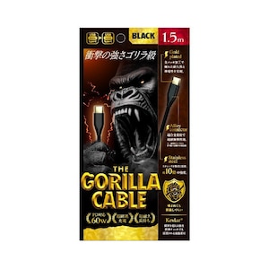 �g���j�e�B�bGorilla�P�[�u�� C to C 60W 150cm�i�W�F�b�g�u���b�N�j�bTR-CACC15-GOBK