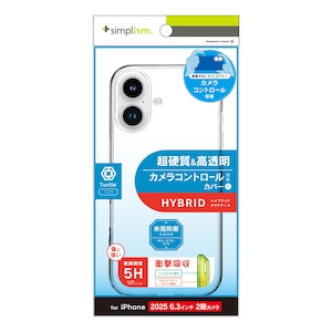 Simplism(�V���v���Y��)�biPhone 17 [Turtle Cam] �J�����R���g���[���Ή��n�C�u���b�h�P�[�X �N���A�bTR-IP25M2-TTC-CL