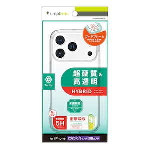 �g���j�e�B�biPhone 17 Pro [Turtle] �n�C�u���b�h�P�[�X �N���A�bTR-IP25M3-TT-CL
