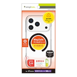�g���j�e�B�biPhone 17 Pro [Turtle] MagSafe�Ή� �n�C�u���b�h�N���A�P�[�X �u���b�N�����O�bTR-IP25M3-TTMS-CLBK