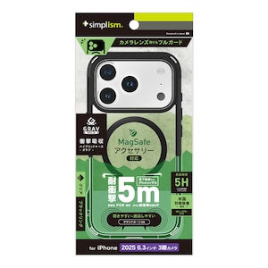 �g���j�e�B�biPhone 17 Pro [GRAV Solid UNLIMITED] MagSafe�Ή� �������݌v �ϏՌ�5M �n�C�u���b�h�P�[�X �u���b�N�����O�bTR-IP25M3-GRUSM-CLB