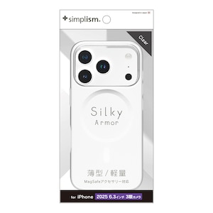 �g���j�e�B�biPhone 17 Pro [Silky Armor] MagSafe�Ή� �V���L�[�^�b�`�P�[�X �}�b�g�N���A�bTR-IP25M3-SA-CL