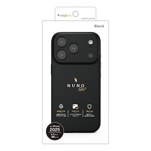 �g���j�e�B�biPhone 17 Pro [NUNO] MagSafe�Ή� �w�ʃV���R�����U�[�P�[�X �u���b�N�bTR-IP25M3-NNSL-SIBK