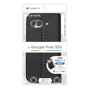 �g���j�e�B�bGoogle Pixel 10a�p [FlipNote] �ϏՌ��t���b�v�m�[�g�P�[�X�i�J�[�{���u���b�N�j�bTR-PX2610A-FN-CBBK