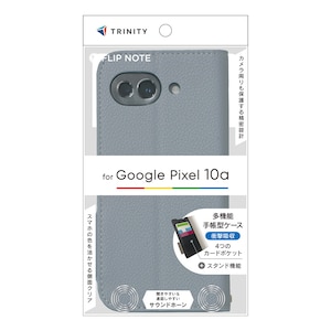 �g���j�e�B�bGoogle Pixel 10a�p [FlipNote] �ϏՌ��t���b�v�m�[�g�P�[�X�i�u���[�j�bTR-PX2610A-FN-SHBL