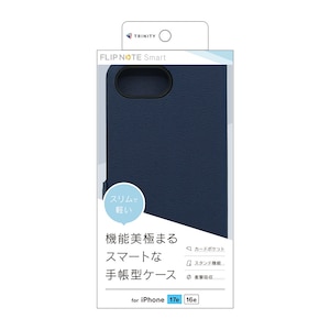 �g���j�e�B�biPhone 17e/16e�p [Smart FlipNote] ���^�X�}�[�g�t���b�v�m�[�g�P�[�X�i�l�C�r�[�j�bTR-IP26S-FNS-LNV
