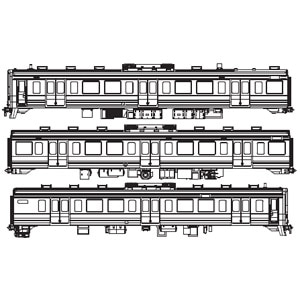 (HO)16番 FH-4021 211系3000番代 3輌セット(未塗装ボディキット)