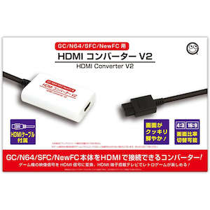�R�����o�X�T�[�N���b�ySFC/N64/NewFC/GC�p�z HDMI�R���o�[�^�[ V2�bCC-GCHC2-WT SFC N64 NewFC GC HDMI����-�- V2