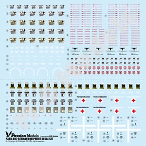 1/35 WWII ドイツ軍装備品デカールセット【P35D-002