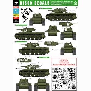 BISON DECALS�b1/35 KV-1 �G�N���i�~ �f�J�[���Z�b�g�yBD35209�z�bMS BD35209 KV-1 �����