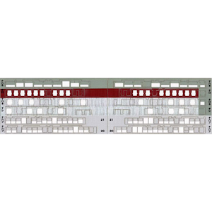 (N) No.10788 KATO製 20系｢さくら｣用(開閉)ナロネ全開 カーテン 6両分