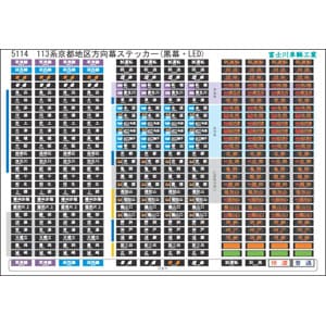 113系　ミニチュア方向幕　京都方面 ミニチュア方向幕】113系 関西 京都方面 - メルカリ