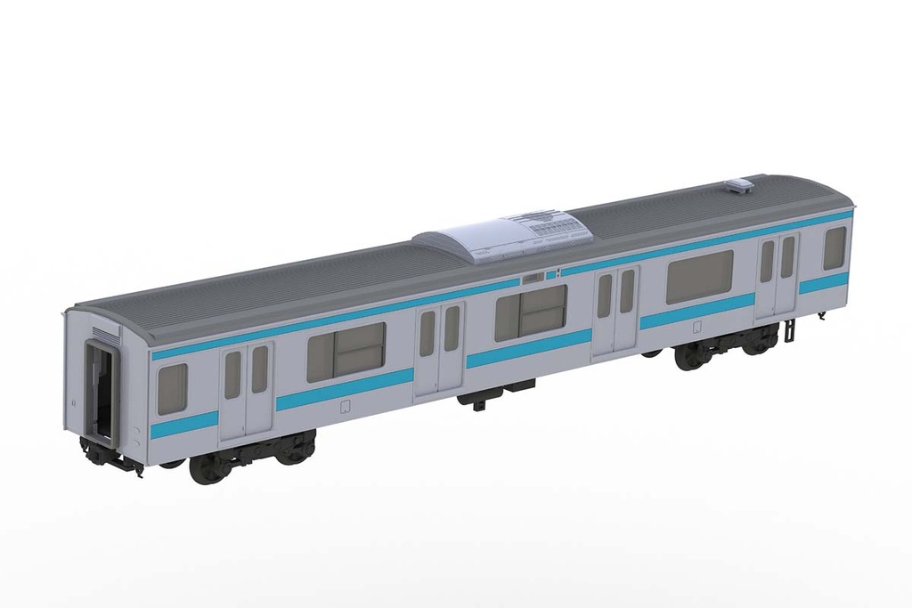 鉄道模型　HOゲージ 1/80 サハ209キット JR東日本209系直流電車タイプ(京浜東北色) 「Plakit-Extraシリーズ」 [PP180] サハ209 JR東日本209系直流電車タイプ(京浜東北色) | PLUM
