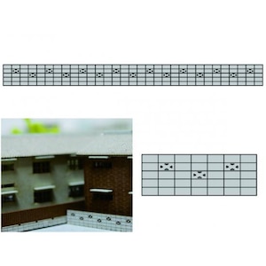 (Z) 0012 ブロック塀B 5枚入(ペーパーキット)【在庫処分】