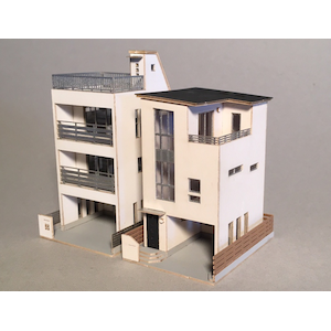 (N) N046 都市型住宅(A)キット リニューアル版(塗装済)