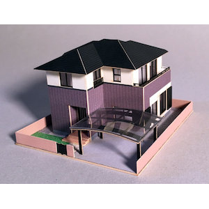 (N) N047 郊外型住宅(A)キット リニューアル版(塗装済)