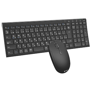 iClever(�A�C�N���o�[)�b���C�����X�L�[�{�[�h���}�E�X�Z�b�g IC-BK22combo (�u���b�N)�bE03-0131J-92