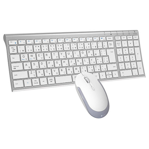 iClever(�A�C�N���o�[)�b���C�����X�L�[�{�[�h���}�E�X�Z�b�g IC-BK22combo (�V���o�[�z���C�g)�bE03-0131J-91