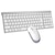 iClever(�A�C�N���o�[)�b���C�����X�L�[�{�[�h���}�E�X�Z�b�g IC-BK22combo (�V���o�[�z���C�g)�bE03-0131J-91