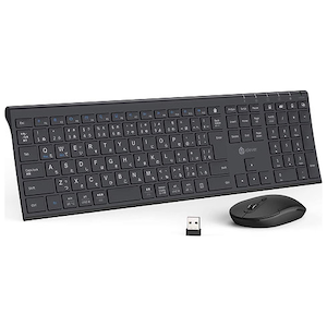 iClever(�A�C�N���o�[)�b���C�����X�L�[�{�[�h���}�E�X�Z�b�gIC-BK23Combo(�u���b�N)�bE03-0131J-53